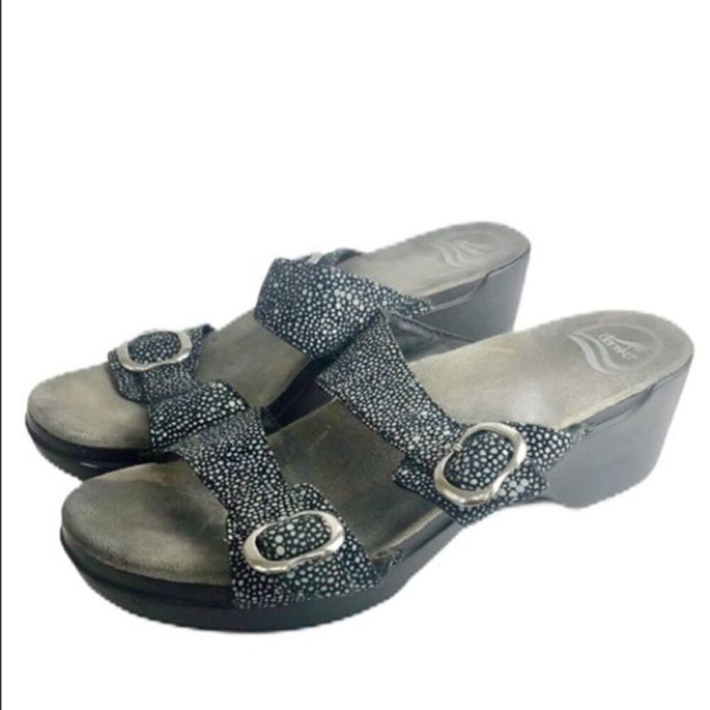 Dansko Metallic Sandal Clogs 41 11